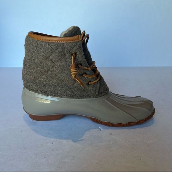 Seven7 Women's Wool Goose Boots Lace Up Tan Size 9 Mid-Calf - Picture 4 of 10